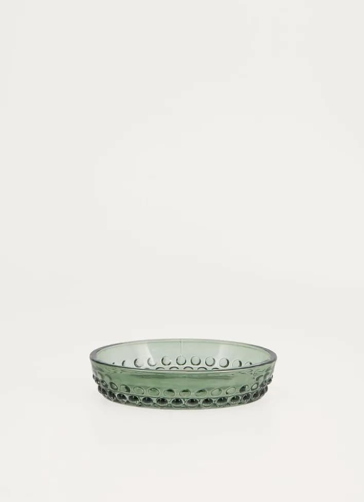 PORTE-SAVON EN VERRE OLYMPE VERT FORÊT