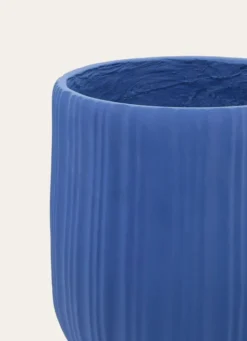 POT POUR PLANTE TEXTURÉ PETIT MODÈLE BLEU ROI