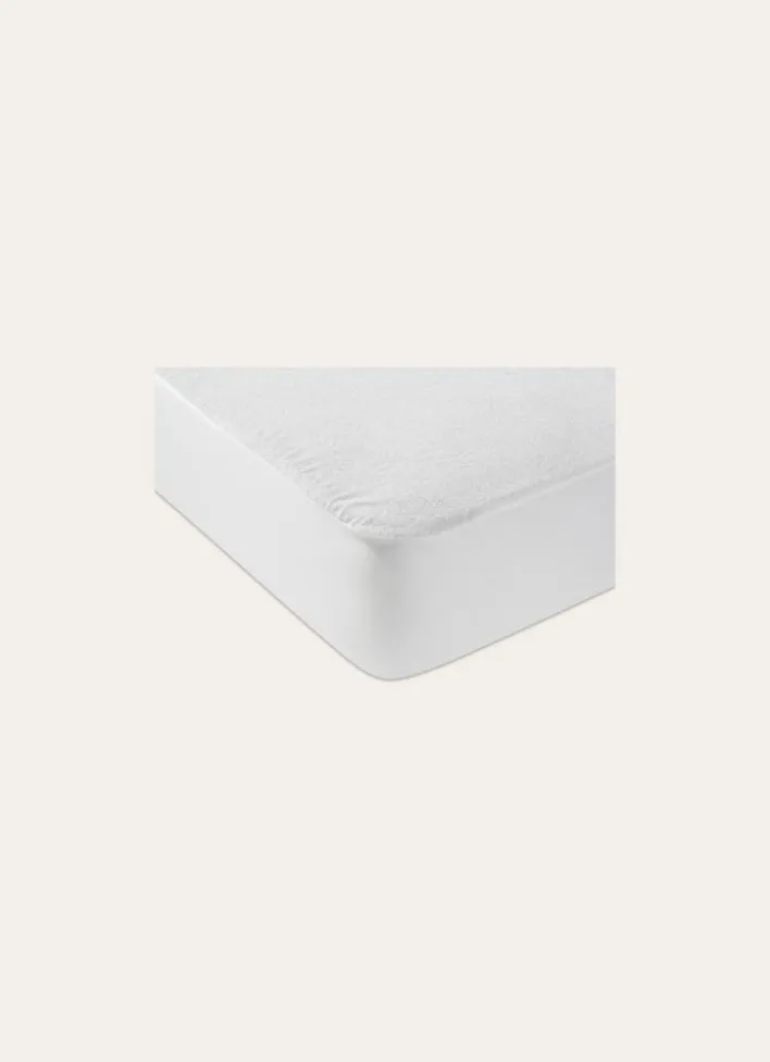 PROTÈGE-MATELAS BOUCLETTE ÉPONGE IMPERMÉABLE 200GR BLANC