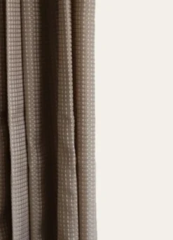 RIDEAU DE DOUCHE GAUFRÉ BRUXELLES TAUPE