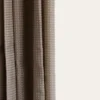 RIDEAU DE DOUCHE GAUFRÉ BRUXELLES TAUPE