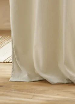 RIDEAU EN VELOURS CHENILLE UNI NATUREL
