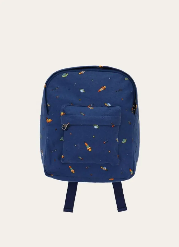 SAC À DOS ENFANT IMPRIMÉ GALACTIQUE BLEU MARINE