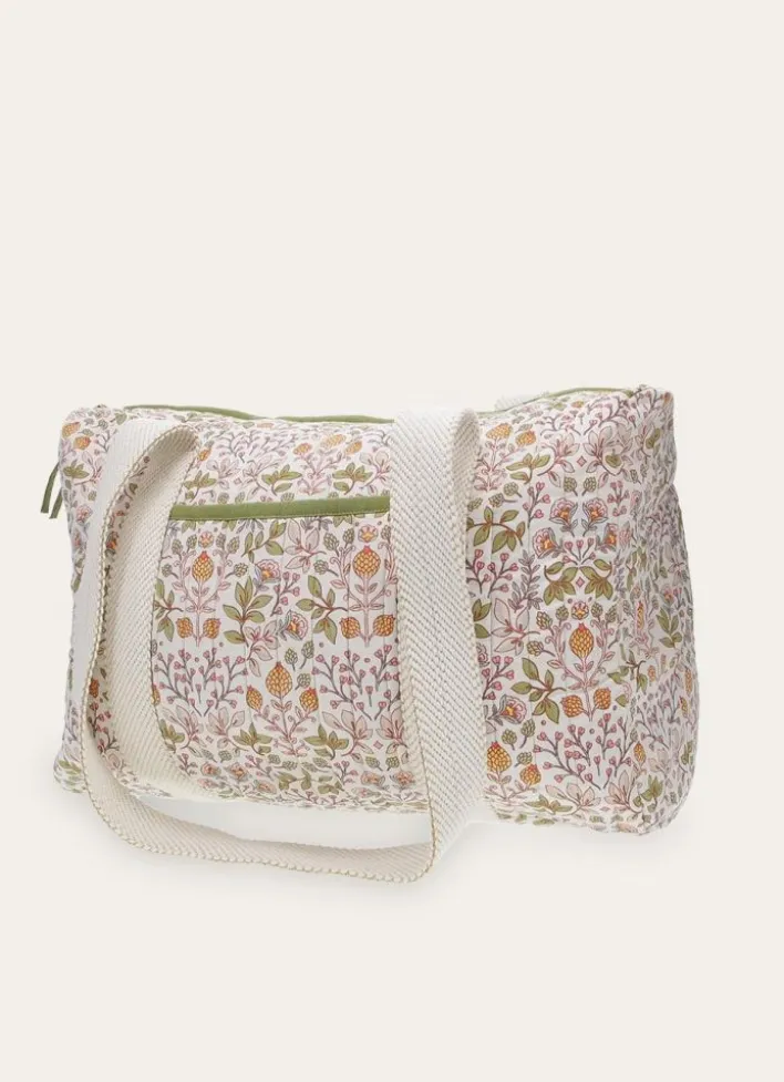SAC À LANGER COTON MATELASSÉ MOTIF VÉGÉTAL JAISA MULTICOLORE