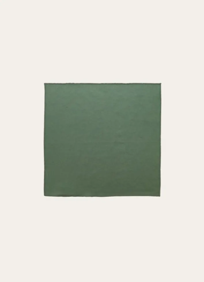 SERVIETTE DE TABLE EN COTON ET LIN BOURDON COLORÉ THYM