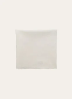 SERVIETTE DE TABLE EN COTON ET LIN BOURDON COLORÉ LAIT