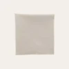 SERVIETTE DE TABLE EN COTON ET LIN BOURDON COLORÉ MASTIC
