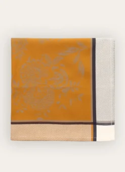 SERVIETTE DE TABLE EN JACQUARD DE COTON INTZ MULTICOLORE/JAUNE