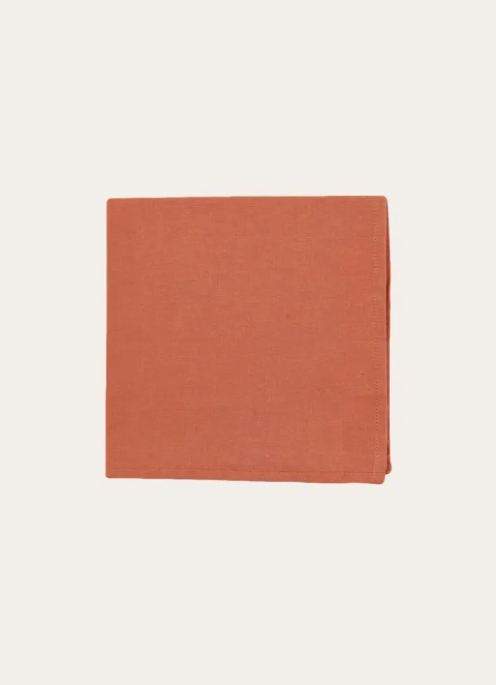 SERVIETTE DE TABLE UNIE EN COTON TERRE