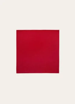 SERVIETTE DE TABLE UNIE EN COTON BORDEAUX