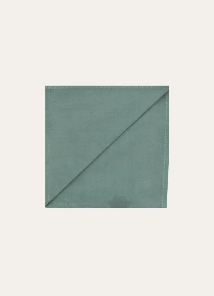 SERVIETTE DE TABLE UNIE EN COTON KAKI