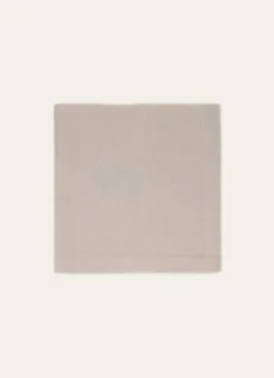 SERVIETTE DE TABLE UNIE EN COTON CRAIE