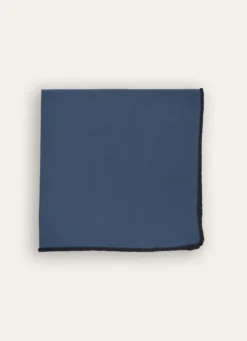 SERVIETTE DE TABLE UNI EN COTON ET LIN INDIGO