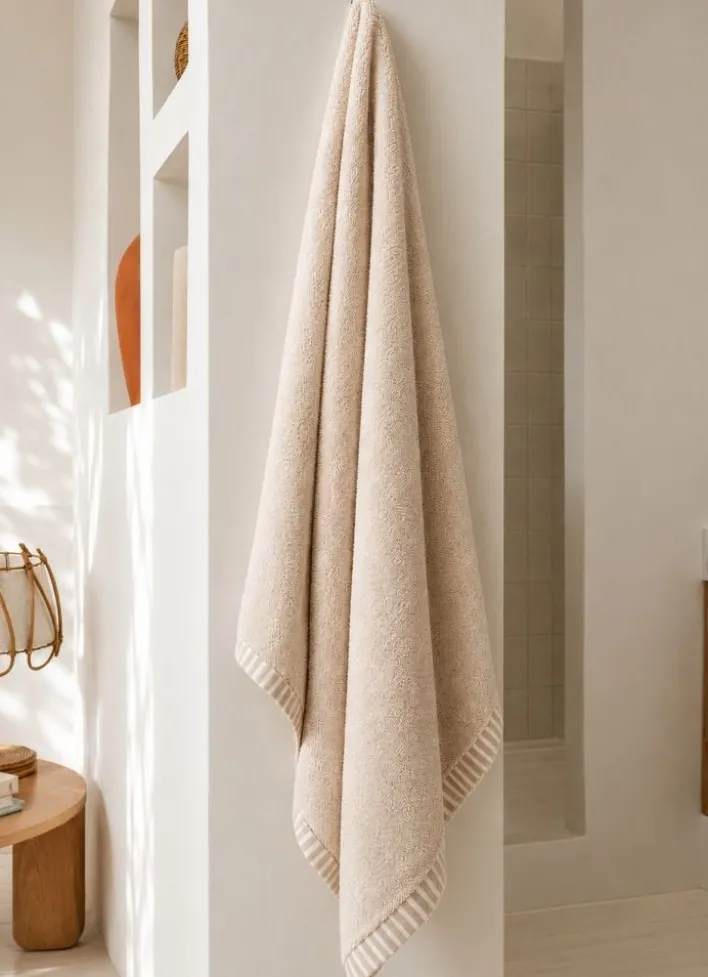 SERVIETTE DE TOILETTE CHINÉE BEIGE