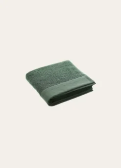 SERVIETTE DE TOILETTE COTON MOELLEUX ZÉRO TORSION VERT
