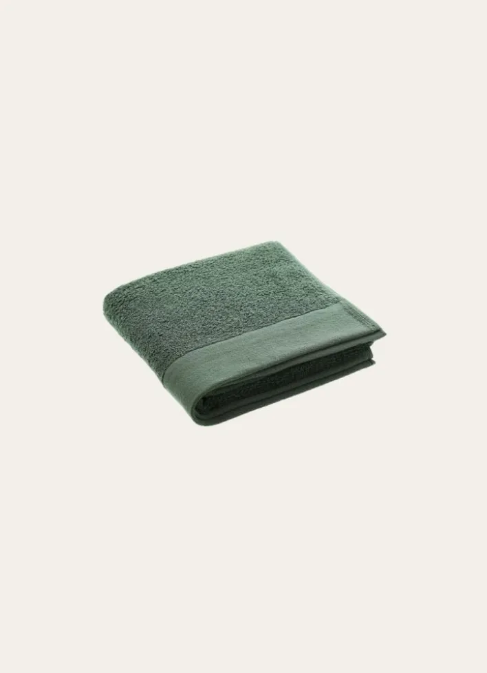 SERVIETTE DE TOILETTE COTON MOELLEUX ZÉRO TORSION VERT