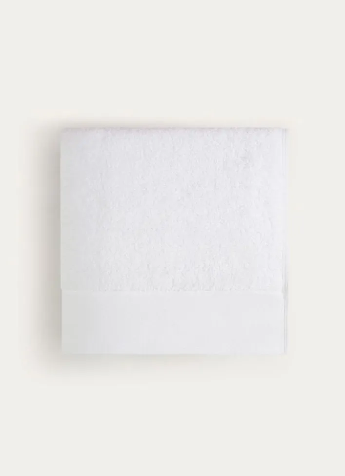 SERVIETTE DE TOILETTE COTON MOELLEUX ZÉRO TORSION BLANC