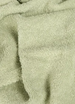 SERVIETTE DE TOILETTE EN COTON UNI BASIL VERT