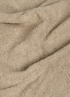 SERVIETTE DE TOILETTE EN COTON UNI BASIL BEIGE FONCÉ
