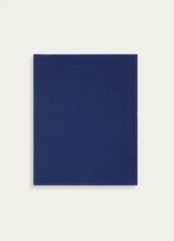 SERVIETTE DE TOILETTE EN GAZE DE COTON ODYSSÉE BLEU MARINE