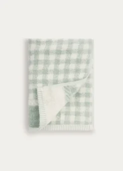 SERVIETTE DE TOILETTE GÉOMÉTRIQUES FLORENCE BLANC/VERT