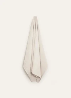 SERVIETTE DE TOILETTE LITEAU VELOURS CISELÉ BEIGE