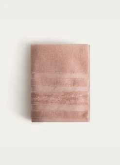 SERVIETTE DE TOILETTE MOELLEUSE LITEAU RAFFINÉ ROSE