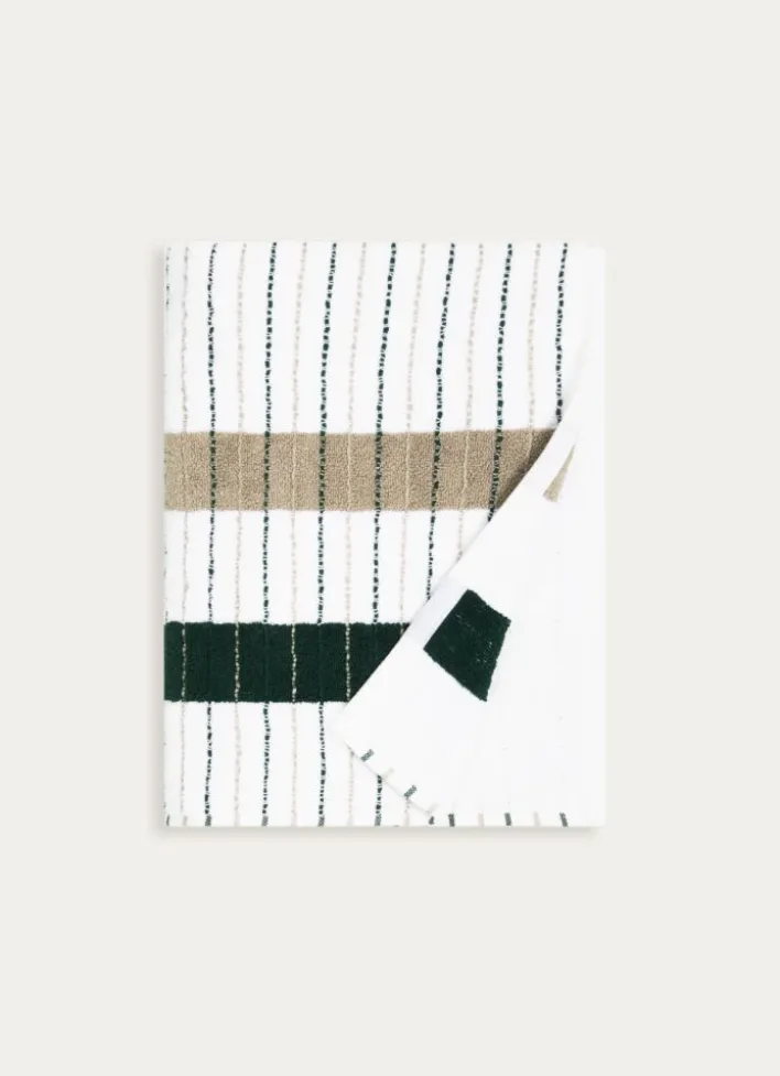 SERVIETTE DE TOILETTE À RAYURES CÉLESTINE MULTICOLORE