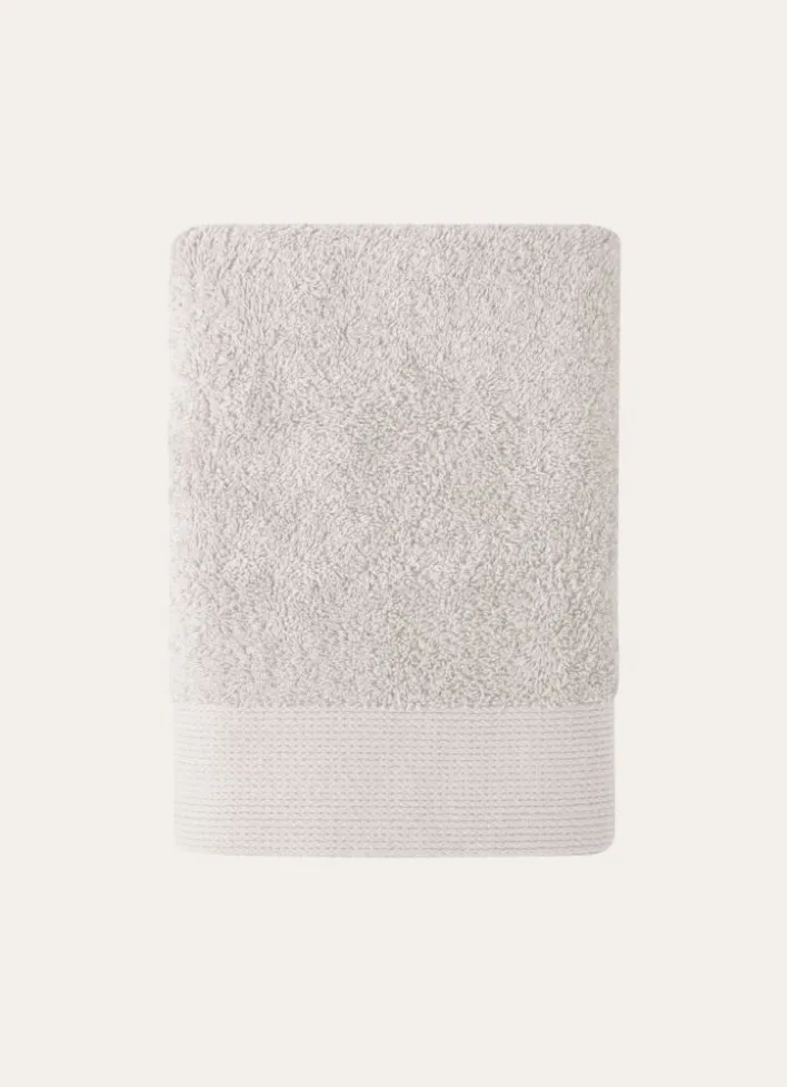 SERVIETTE DE TOILETTE UNIE EN COTON 500GR PERLE