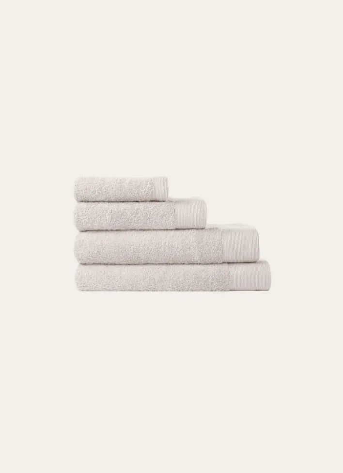 SERVIETTE DE TOILETTE UNIE EN COTON 500GR PERLE
