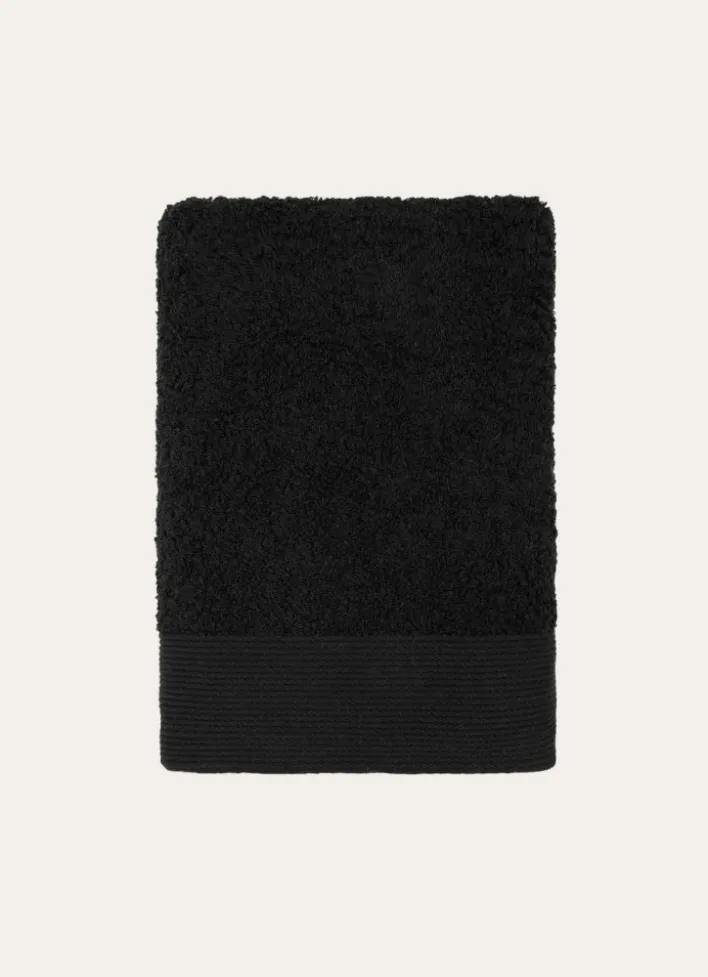SERVIETTE DE TOILETTE UNIE EN COTON 500GR NOIR