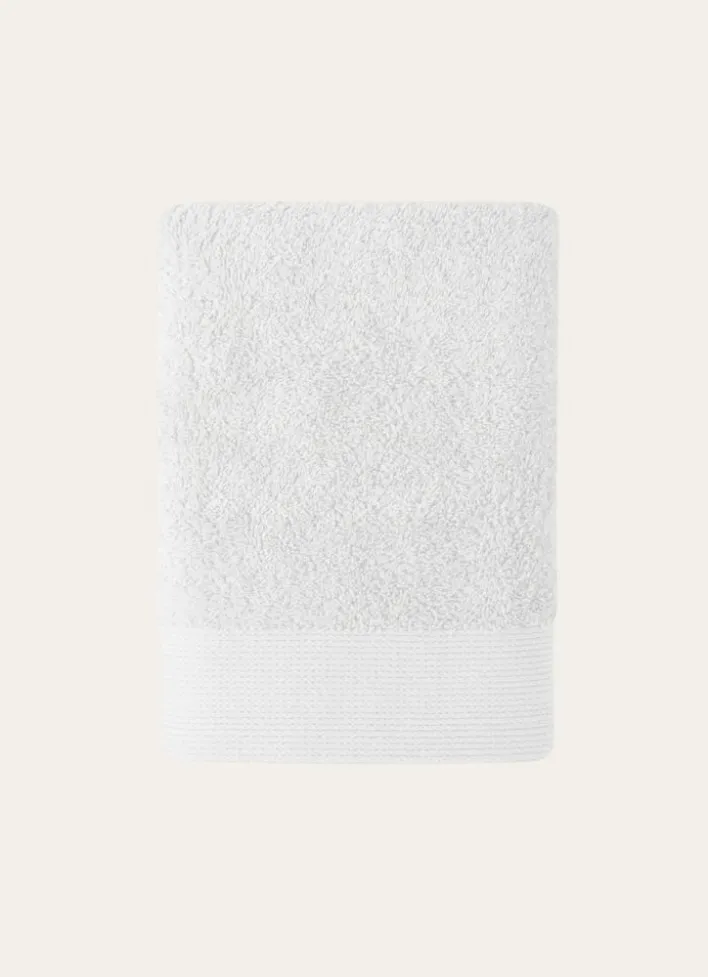 SERVIETTE DE TOILETTE UNIE EN COTON 500GR BLANC