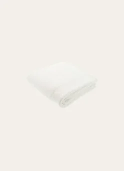 SERVIETTE DE TOILETTE UNIE EN COTON 500GR BLANC