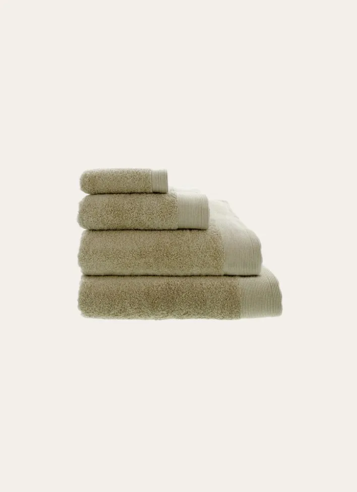 SERVIETTE DE TOILETTE UNIE EN COTON 500GR TAUPE