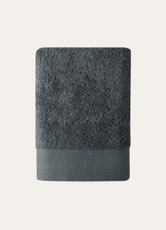 SERVIETTE DE TOILETTE UNIE EN COTON 500GR ARDOISE