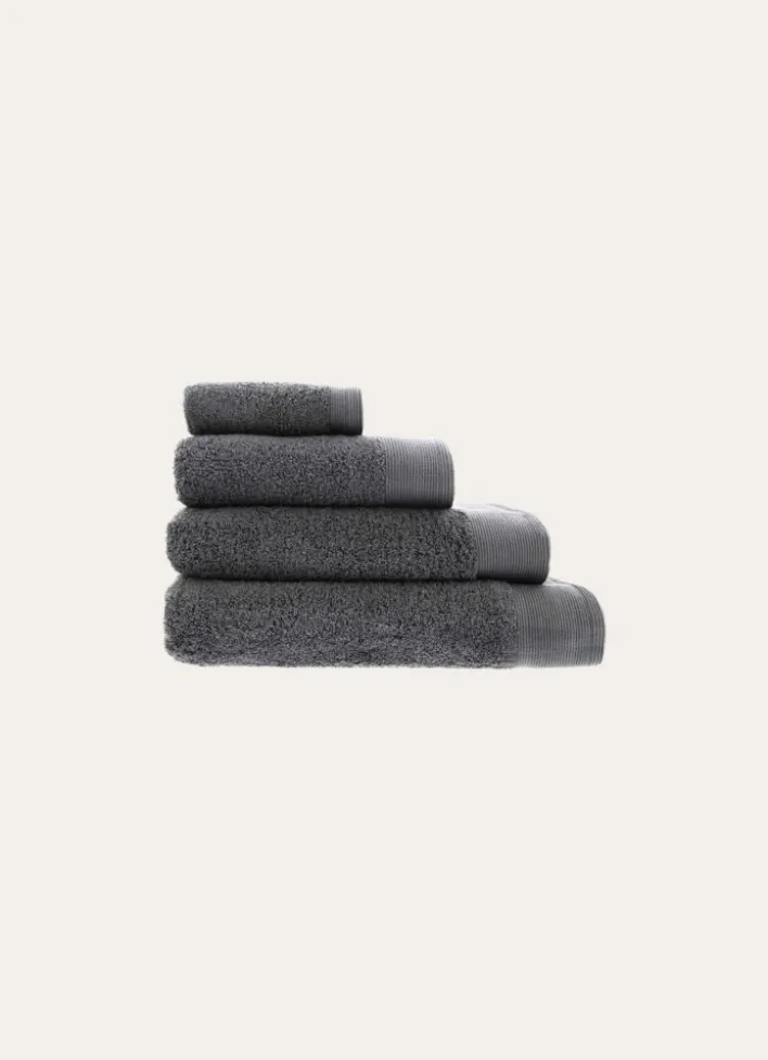 SERVIETTE DE TOILETTE UNIE EN COTON 500GR ARDOISE