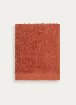 SERVIETTE INVITÉ EN COTON UNI BASIL TERRACOTTA