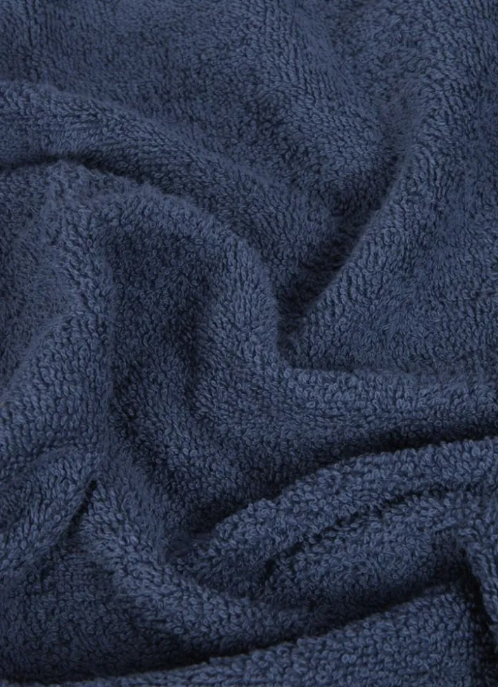 SERVIETTE INVITÉ EN COTON UNI BASIL BLEU FONCÉ