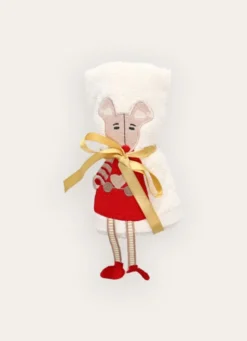 SERVIETTE INVITÉ PERSONNAGE DE NOËL BEIGE CLAIR