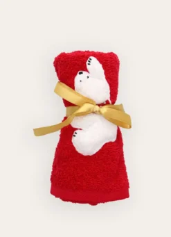 SERVIETTE INVITÉ PERSONNAGE DE NOËL ROUGE