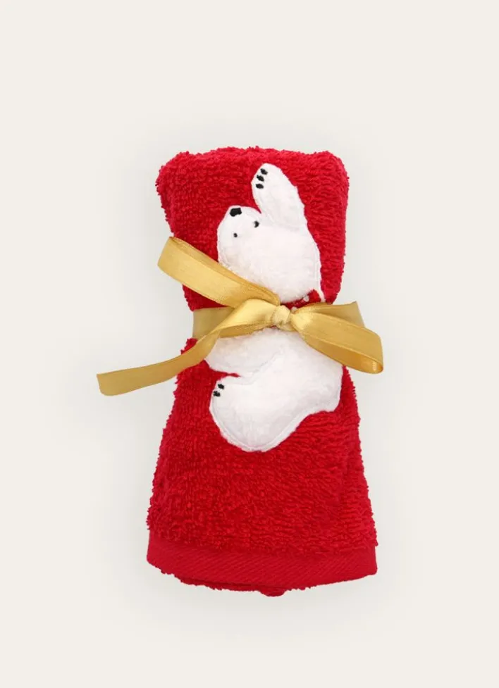 SERVIETTE INVITÉ PERSONNAGE DE NOËL ROUGE