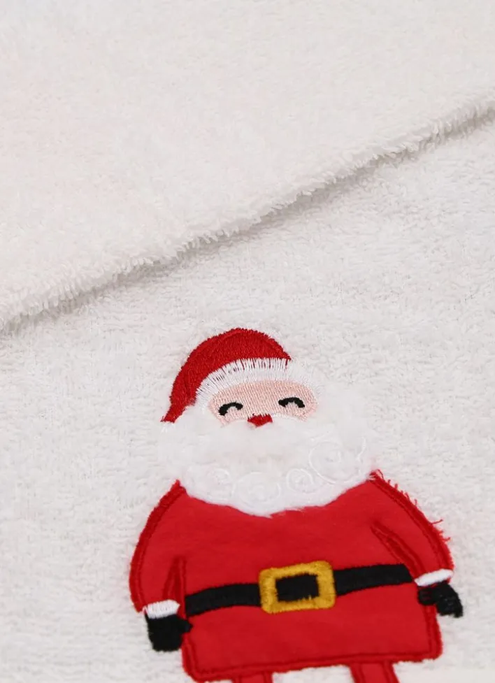 SERVIETTE INVITÉ PERSONNAGE DE NOËL BLANC