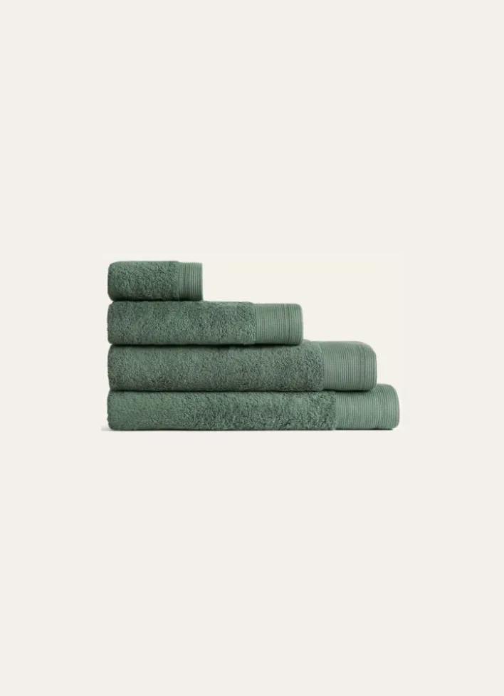 SERVIETTE INVITÉ UNIE EN COTON 500GR OLIVE