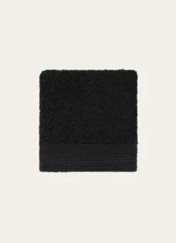 SERVIETTE INVITÉ UNIE EN COTON 500GR NOIR