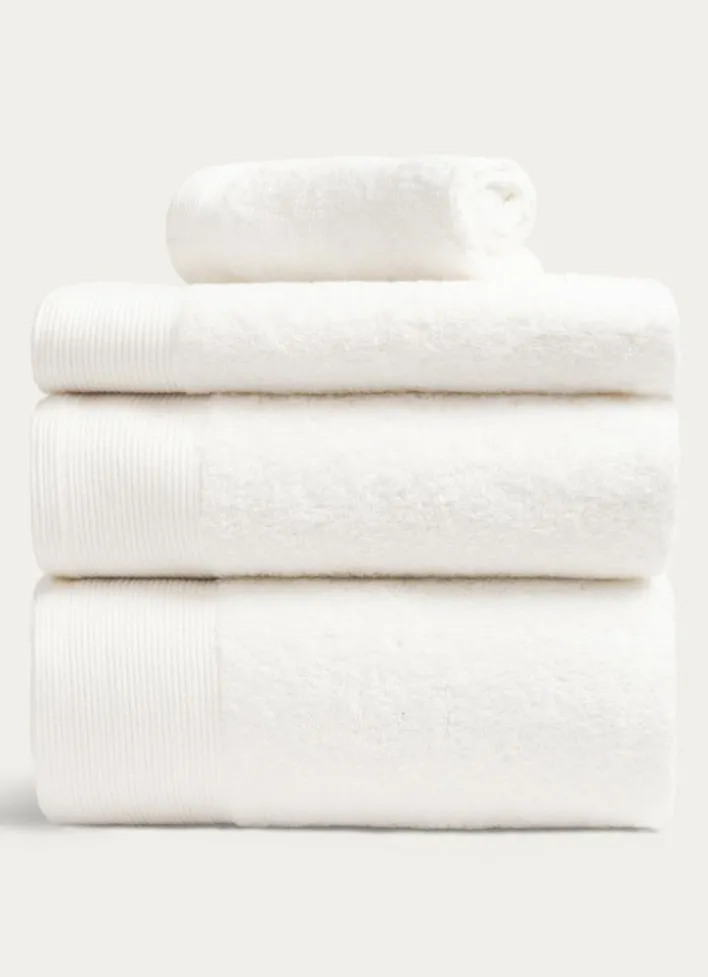SERVIETTE INVITÉ UNIE EN COTON 500GR ÉCRU