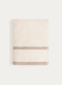 SERVIETTE INVITÉ UNIE À LARGE BORDURE ARTHUR ÉCRU