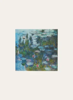 SERVIETTES EN PAPIER – MOTIF NYMPHÉAS MULTICOLORE