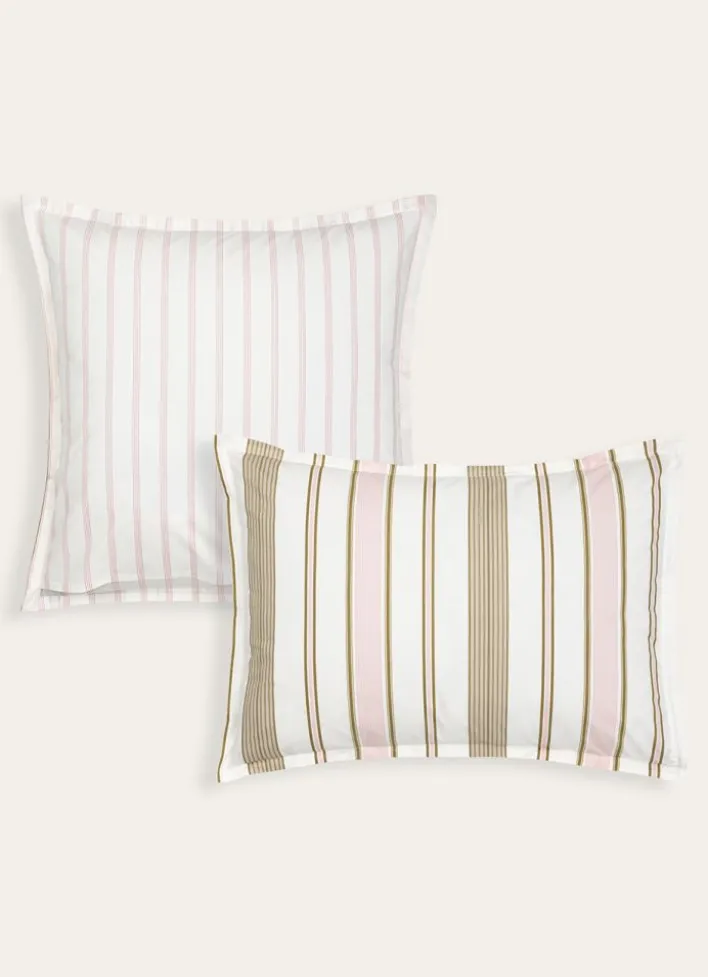 SET DE 2 TAIES D’OREILLER EN PERCALE GABRIEL CORAIL