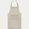TABLIER DE CUISINE EN COTON IMPRIMÉ BLANC/GRIS