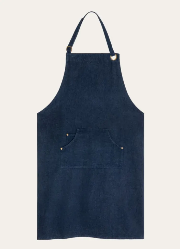 TABLIER EN CANVAS AVEC OEILLETS JEAN